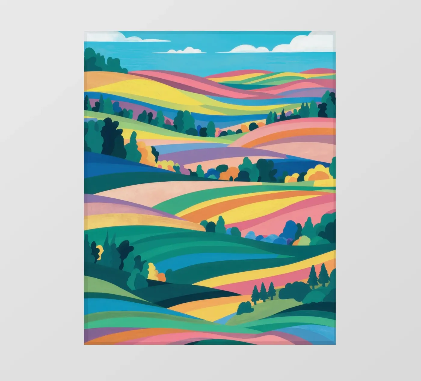 Prismatic Patchwork Fields backlit folie van Reds Jays