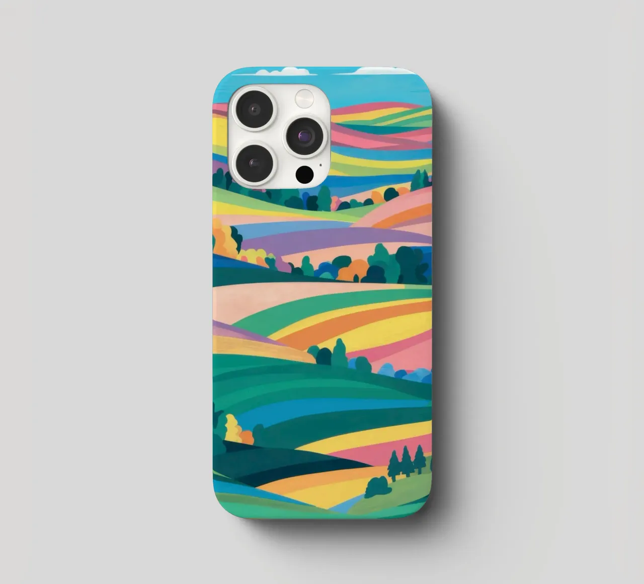 Prismatic Patchwork Fields iphone case by Reds Jays