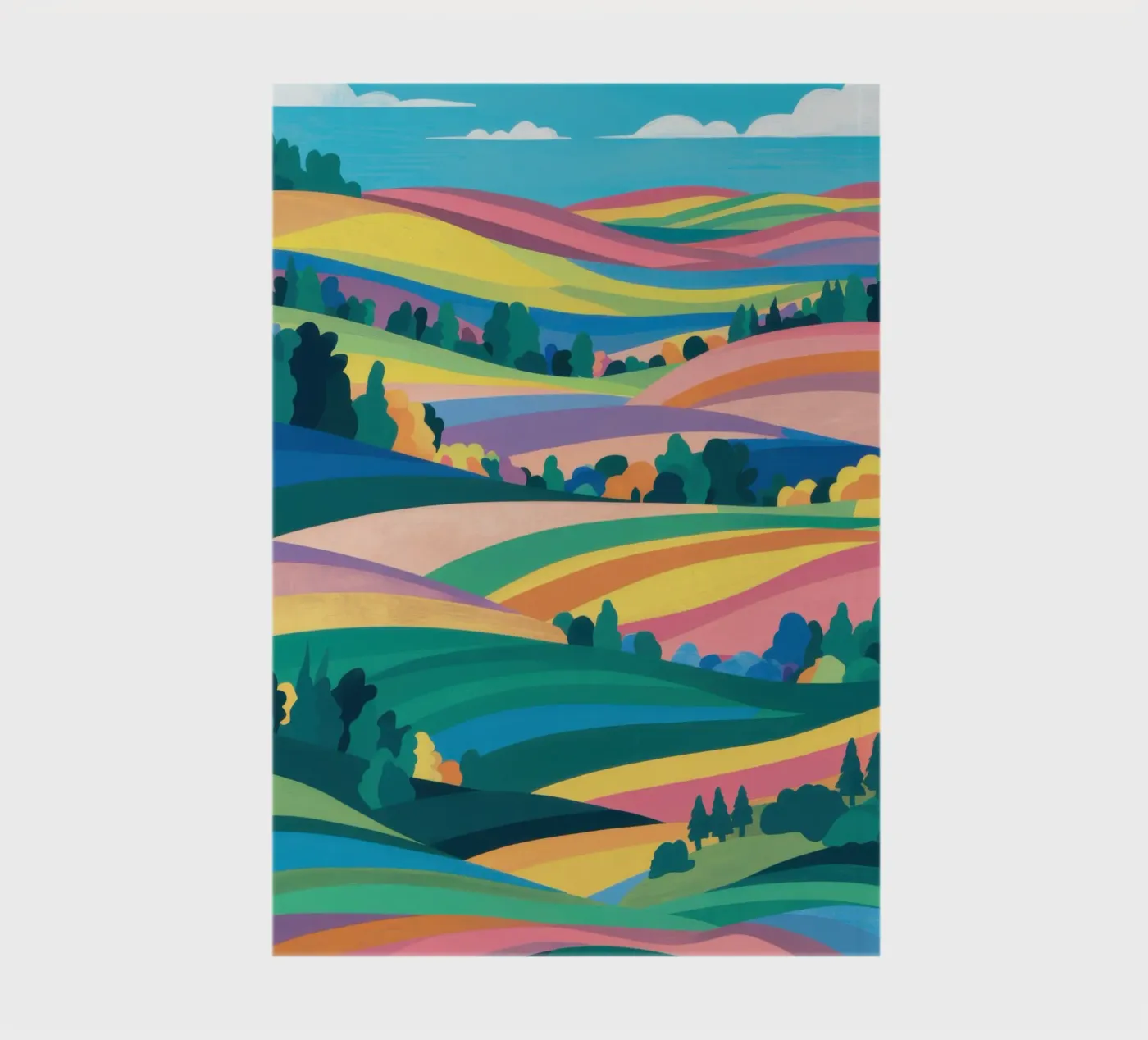 Prismatic Patchwork Fields notebook by Reds Jays