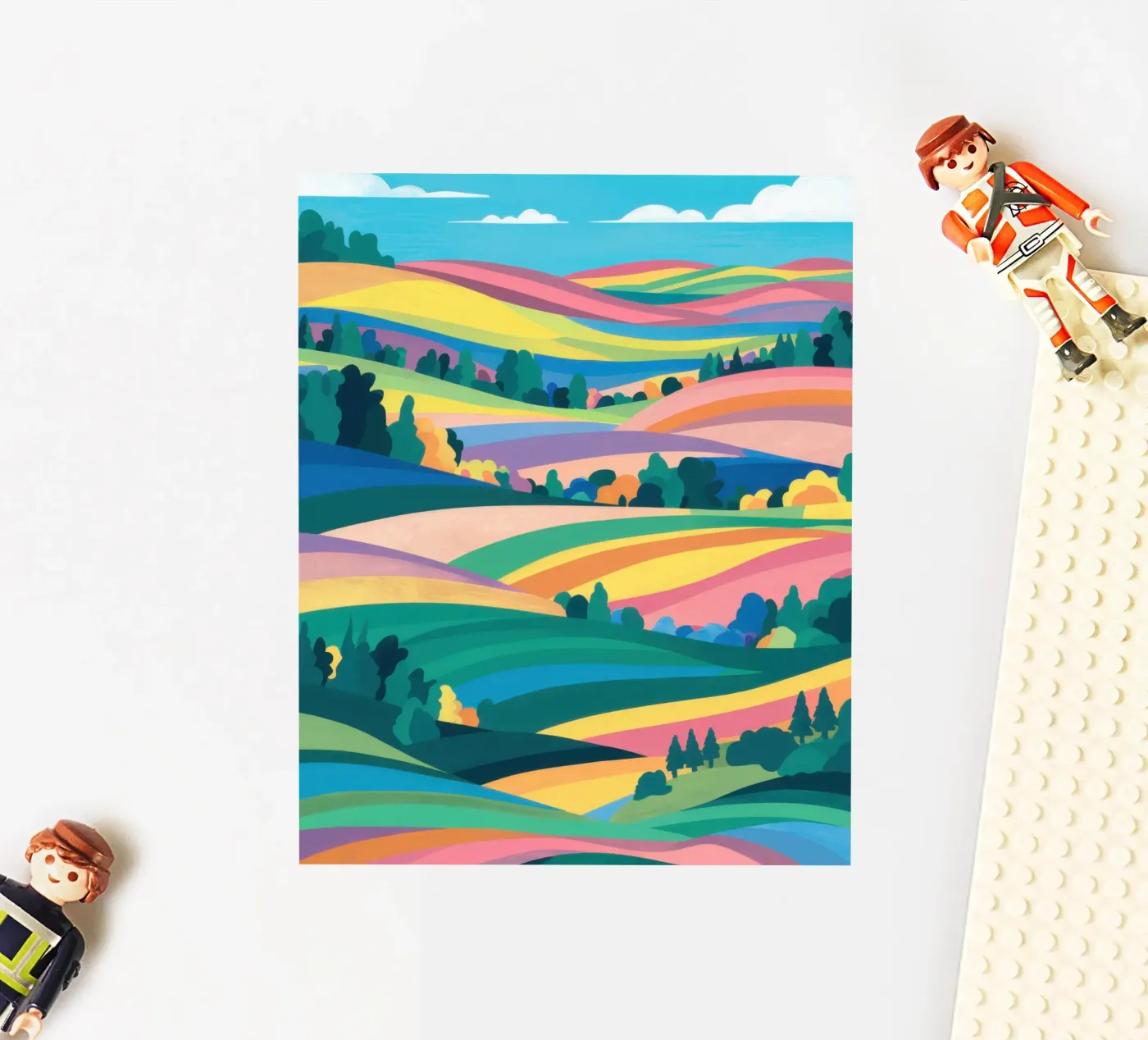 Prismatic Patchwork Fields sticker van Reds Jays