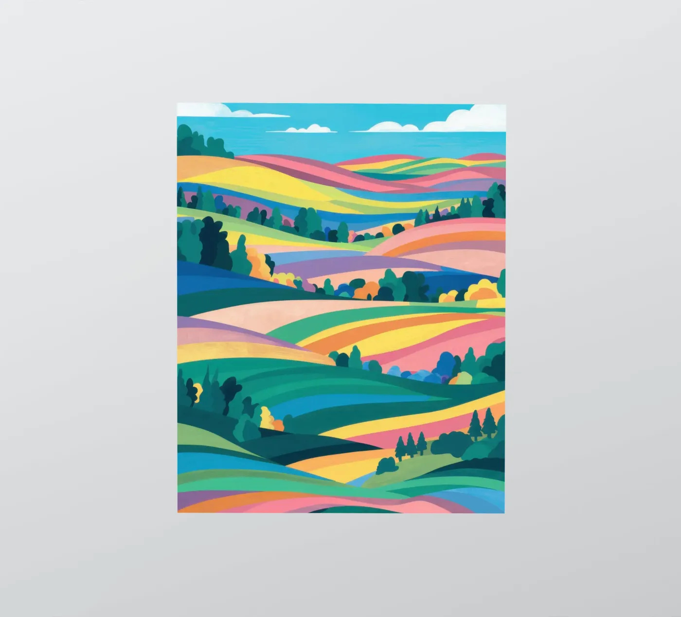 Prismatic Patchwork Fields sticker van Reds Jays