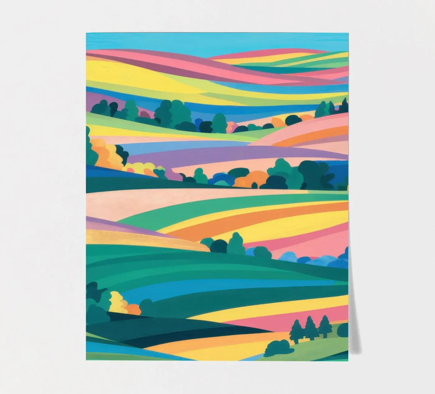 Prismatic Patchwork Fields planche autocollant de Reds Jays
