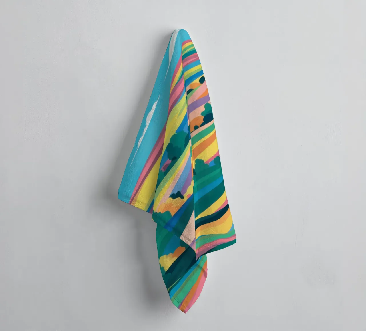 Prismatic Patchwork Fields towel by Reds Jays