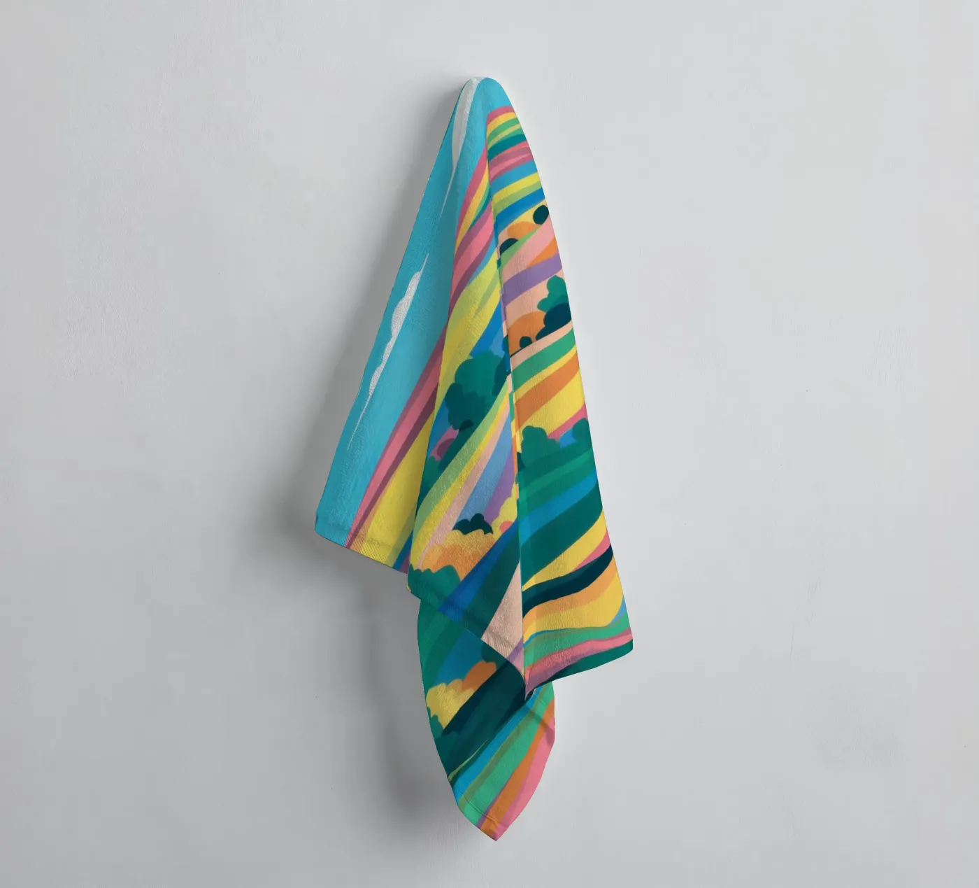 Prismatic Patchwork Fields asciugamano da bagno da Reds Jays