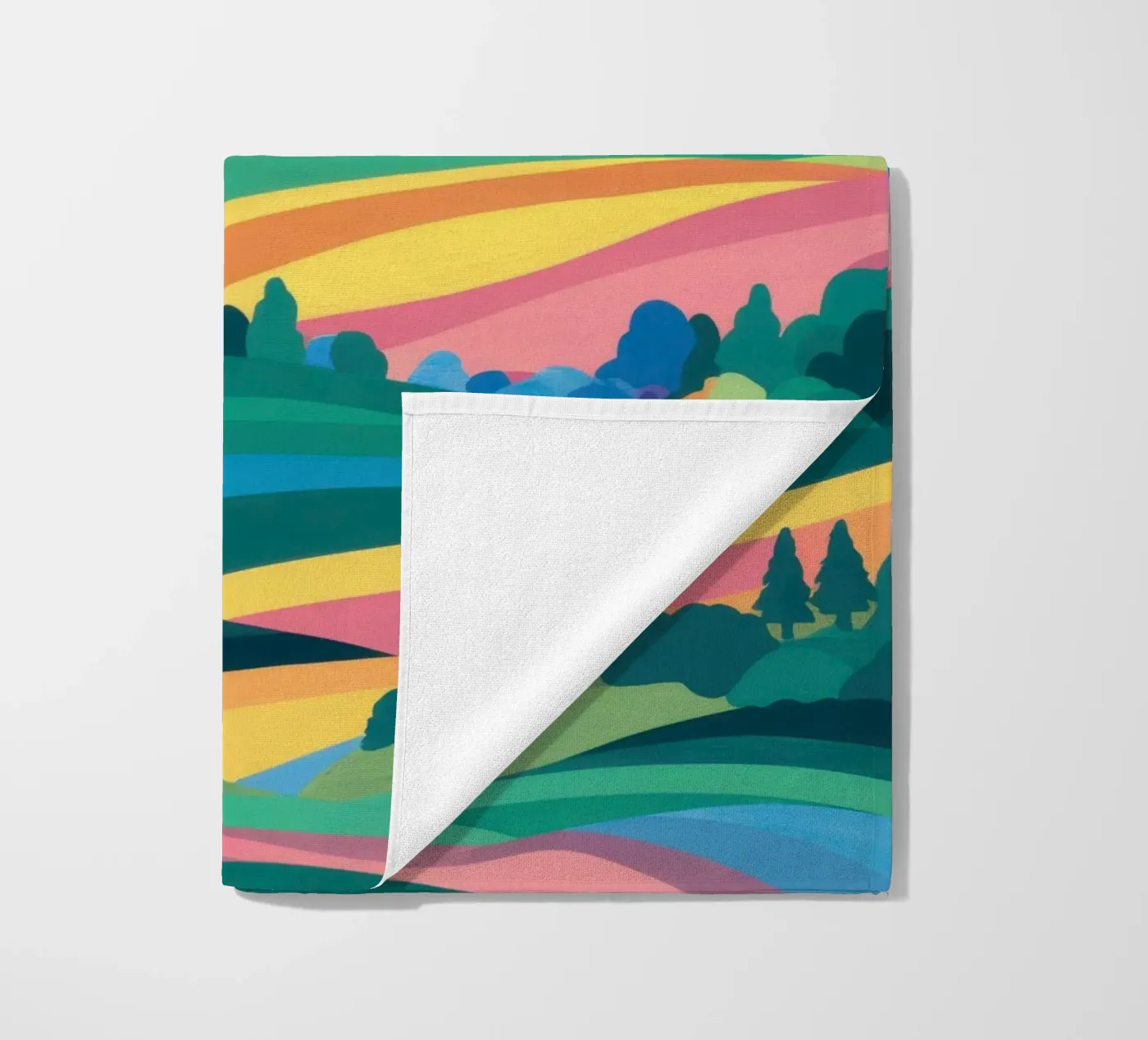 Prismatische Patchwork-Felder Strandtuch von Reds Jays