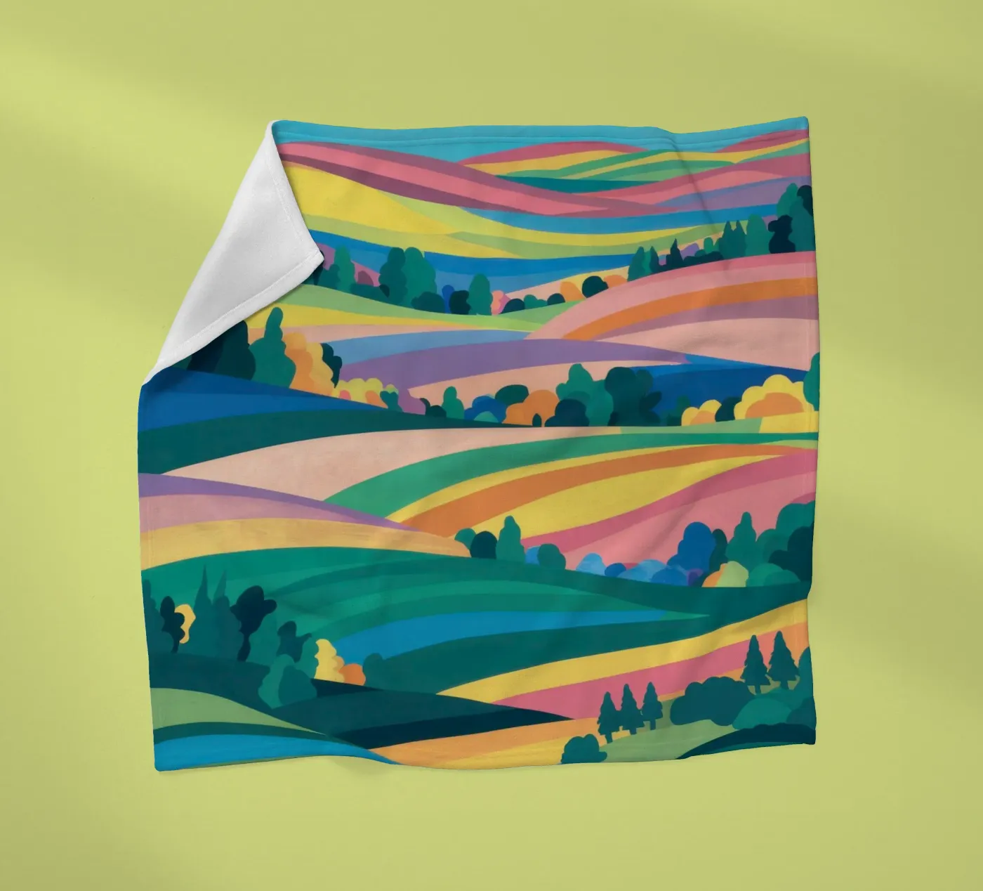 Prismatic Patchwork Fields coperta in pile da Reds Jays