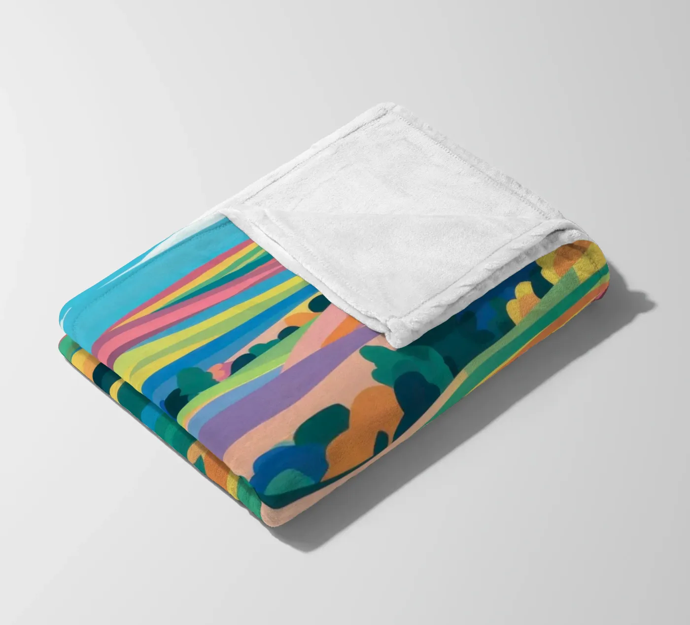 Prismatic Patchwork Fields fleecedeken van Reds Jays
