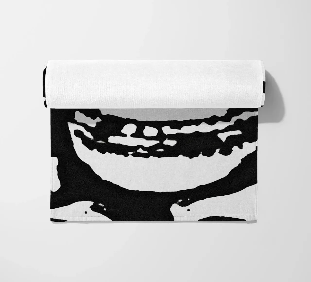 misfits band logo beach towel by vanhesling