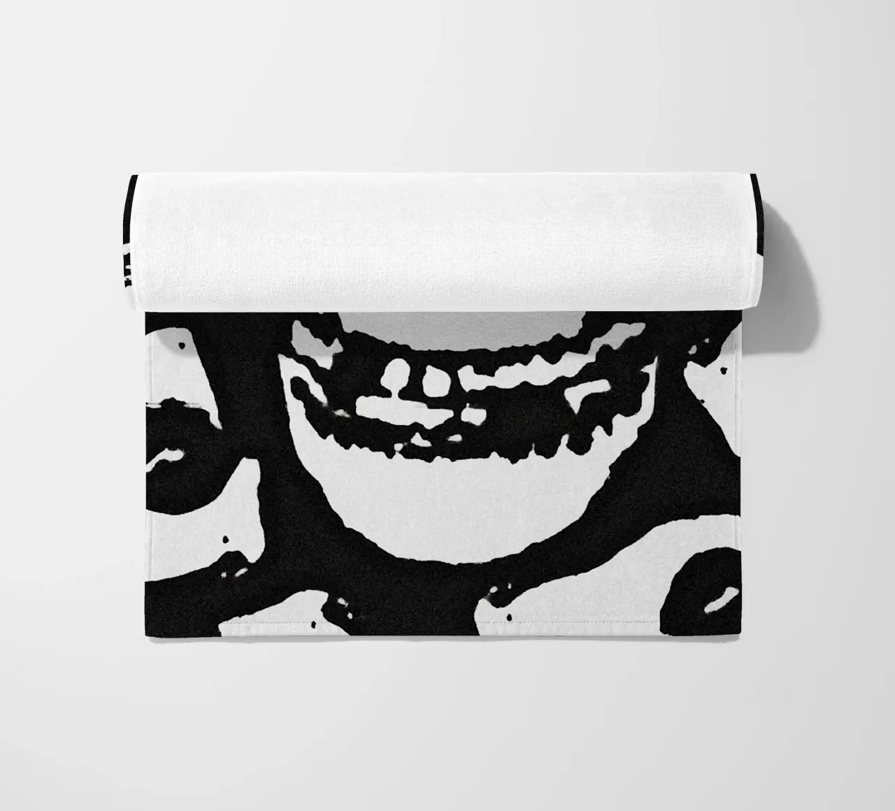 misfits band logo beach towel by vanhesling