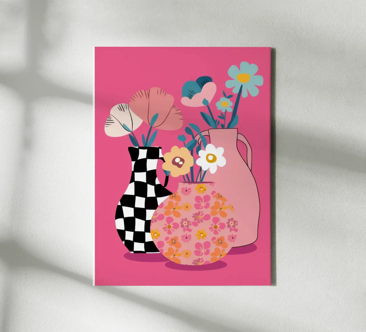 Checkered Bloom Duo canvas by Reds Jays