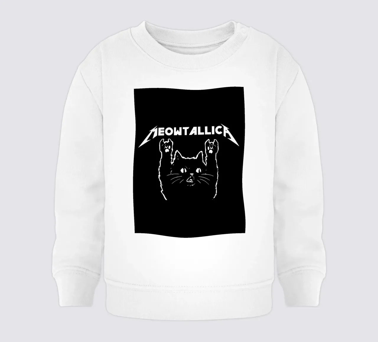 meowtallica felpa neonato da vanhesling