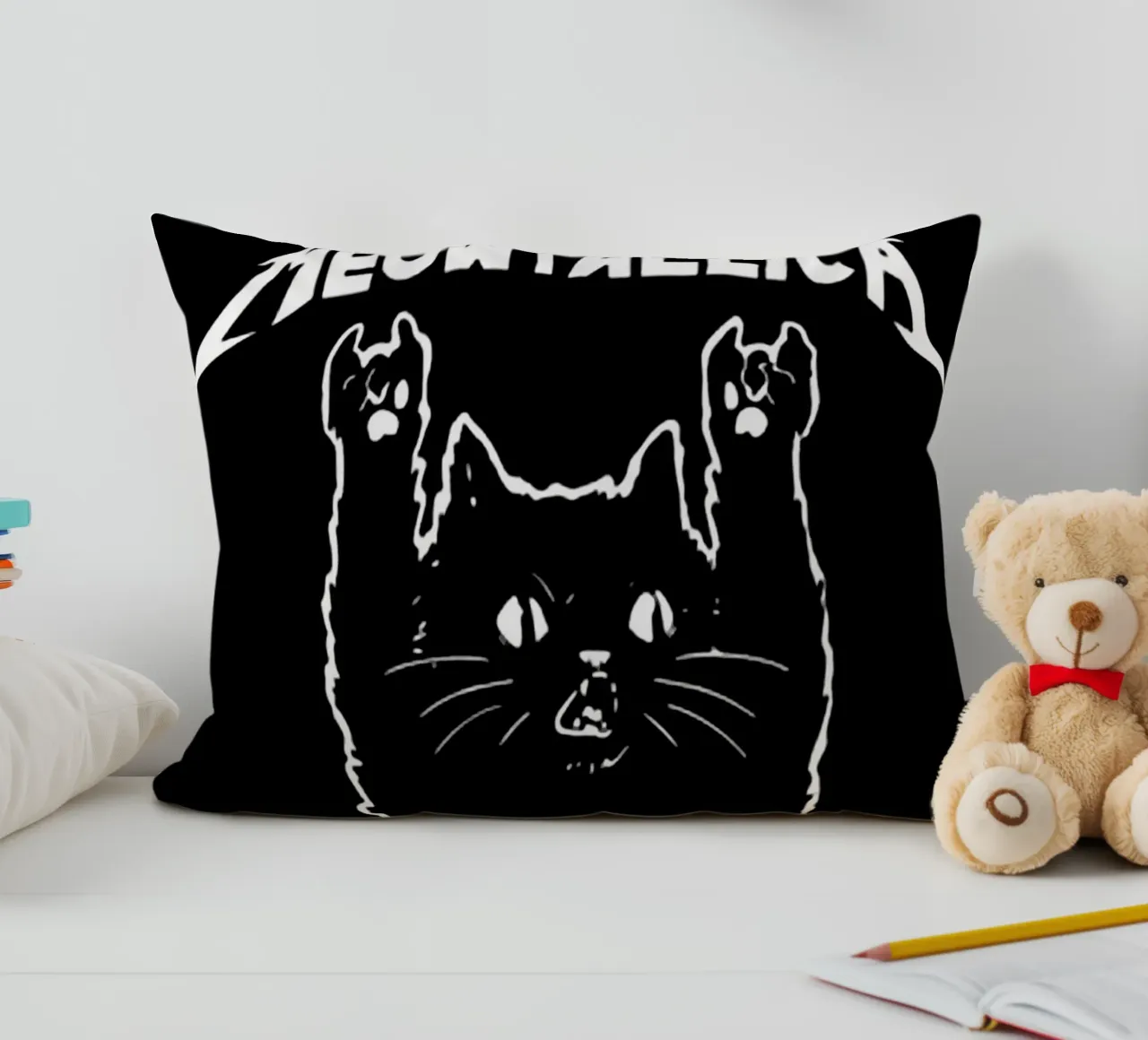 meowtallica cuscino da vanhesling