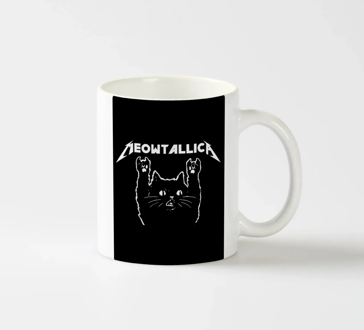 meowtallica tazza in ceramica da vanhesling