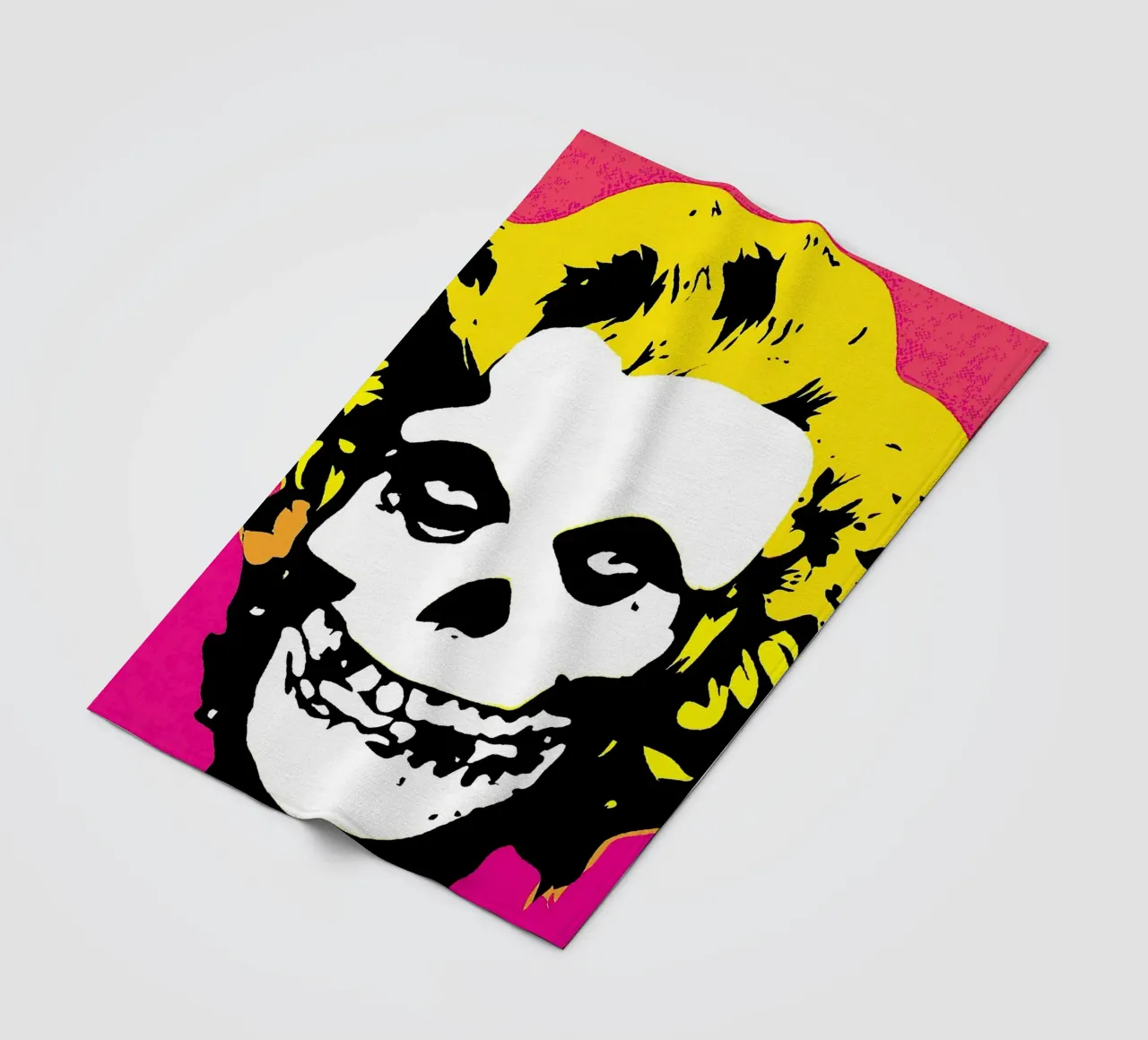 misfits band logo fleece blanket by vanhesling