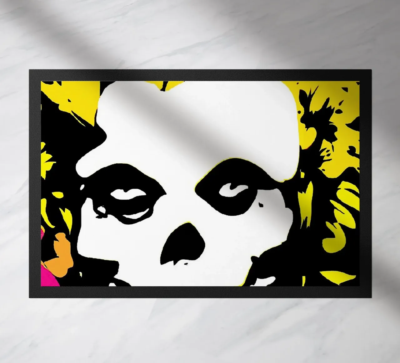 logotipo de la banda misfits felpudo de vanhesling