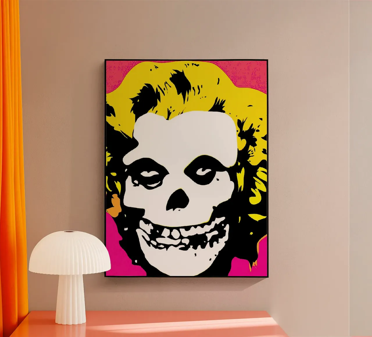 logotipo de la banda misfits metacrilato de vanhesling
