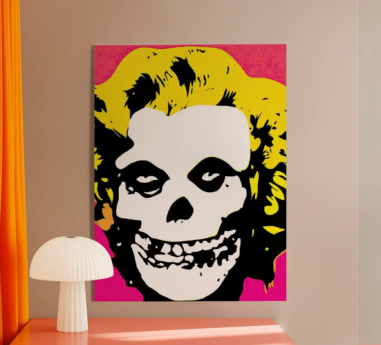 logotipo de la banda misfits metacrilato de vanhesling