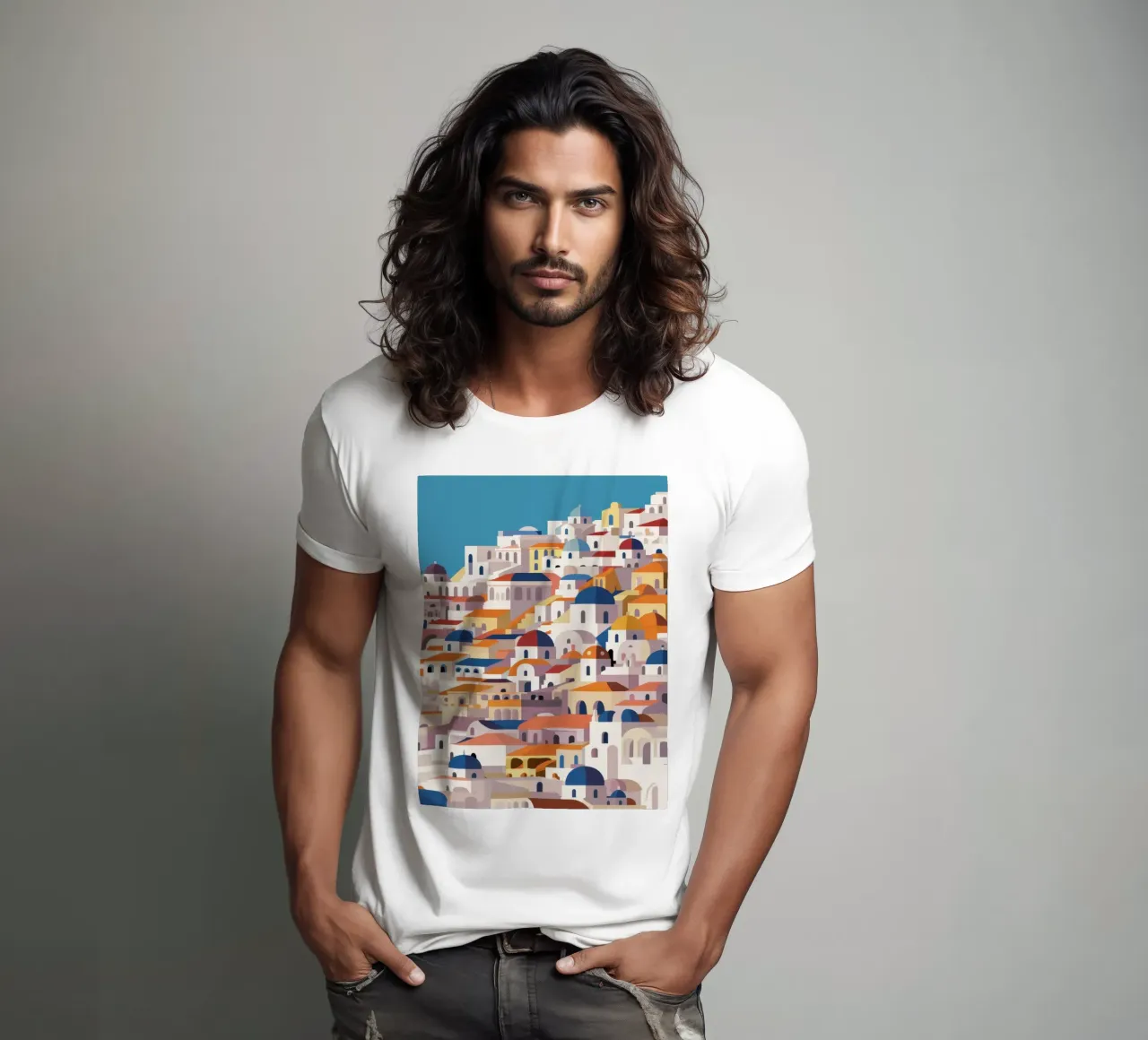 Sogno estivo di Santorini t-shirt da Monuments Fire