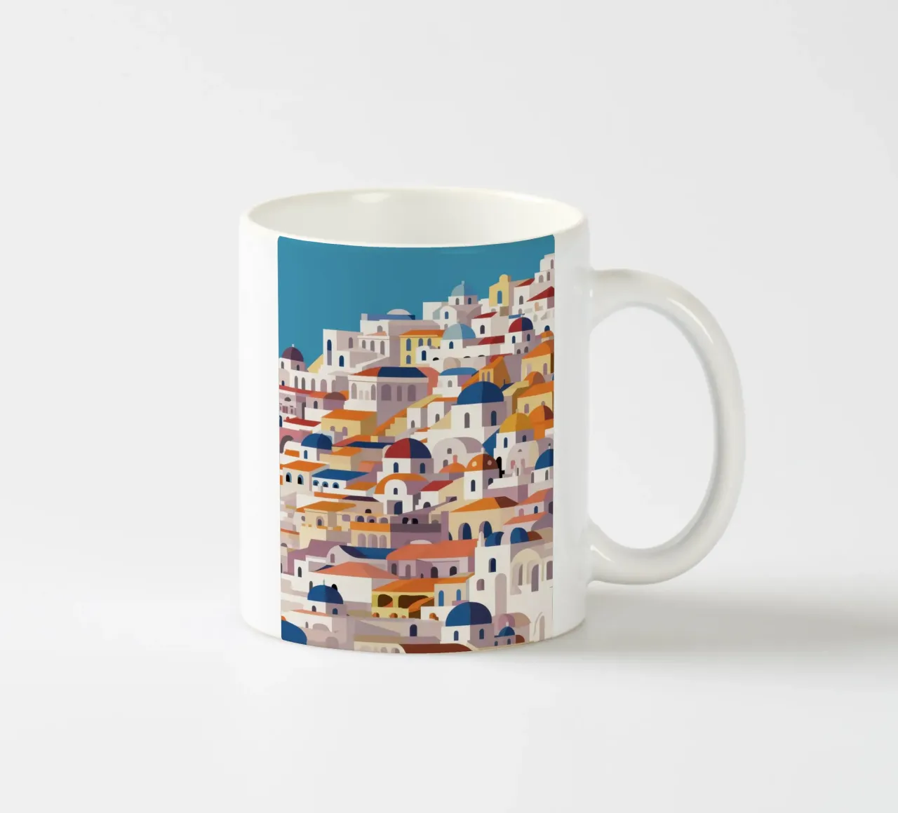 Sogno estivo di Santorini tazza in ceramica da Monuments Fire