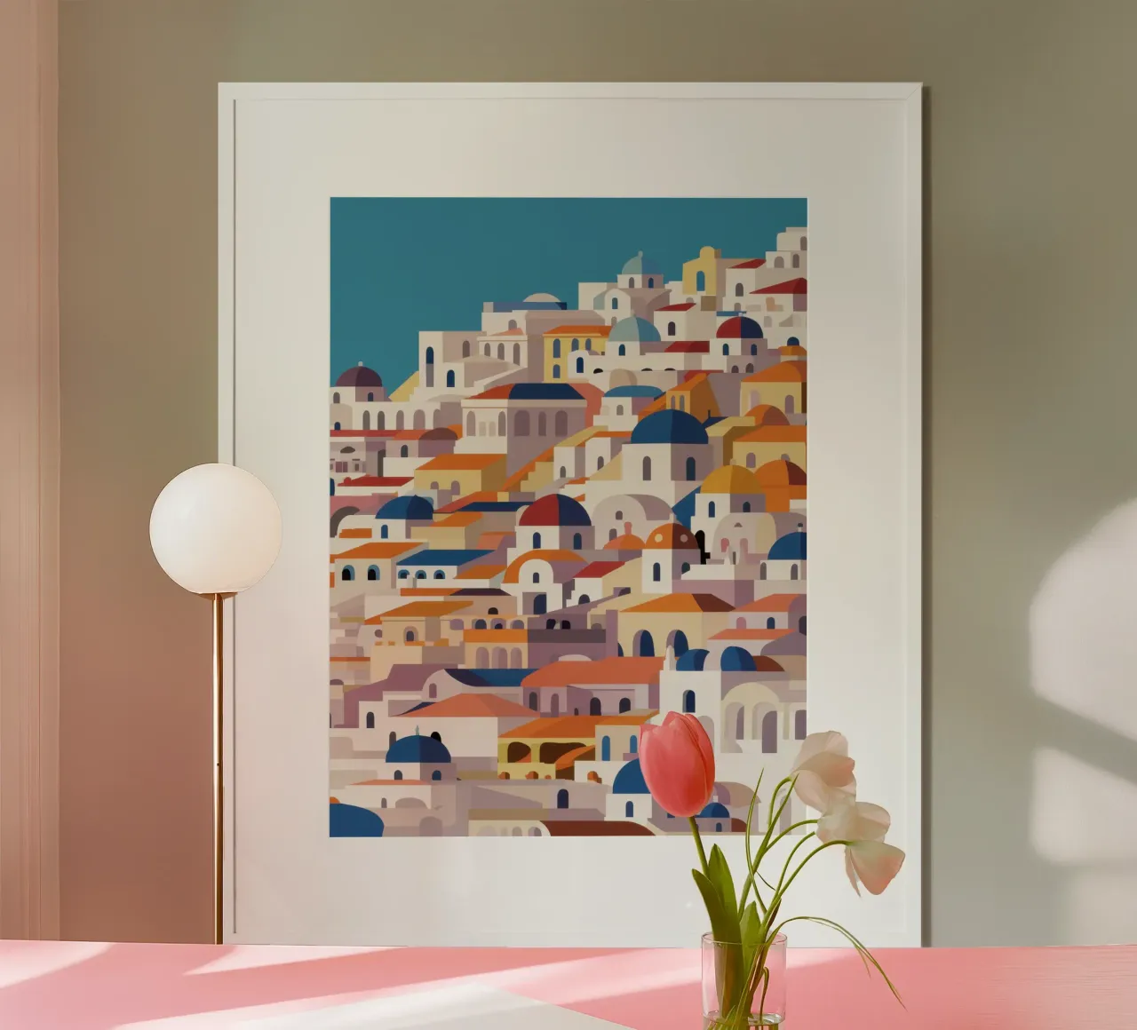 Sogno estivo di Santorini poster da Monuments Fire