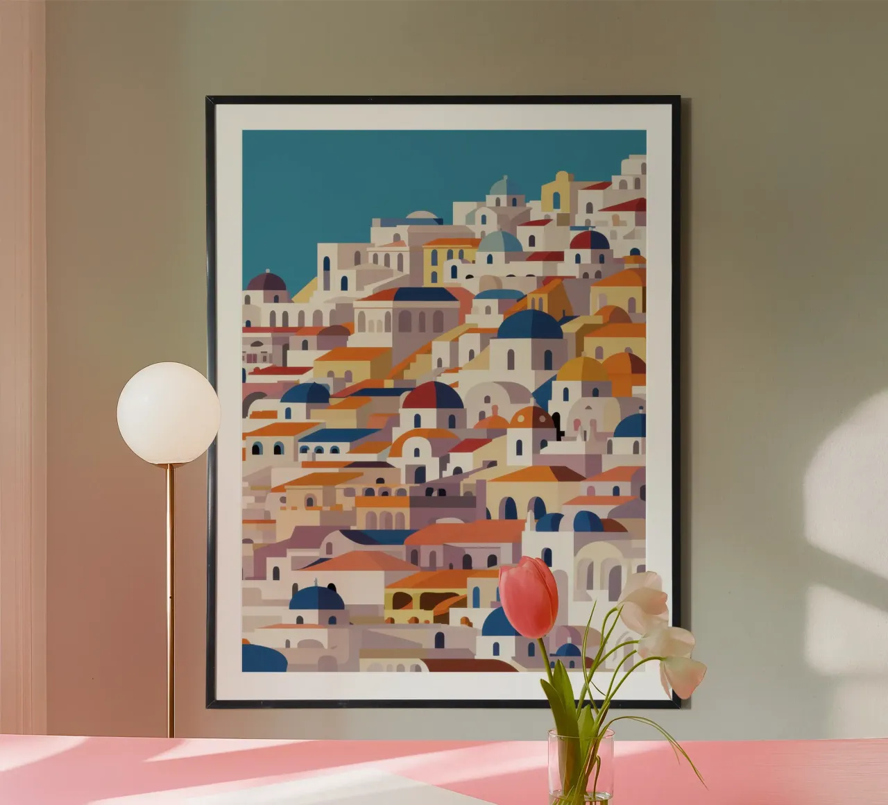 Sogno estivo di Santorini poster da Monuments Fire