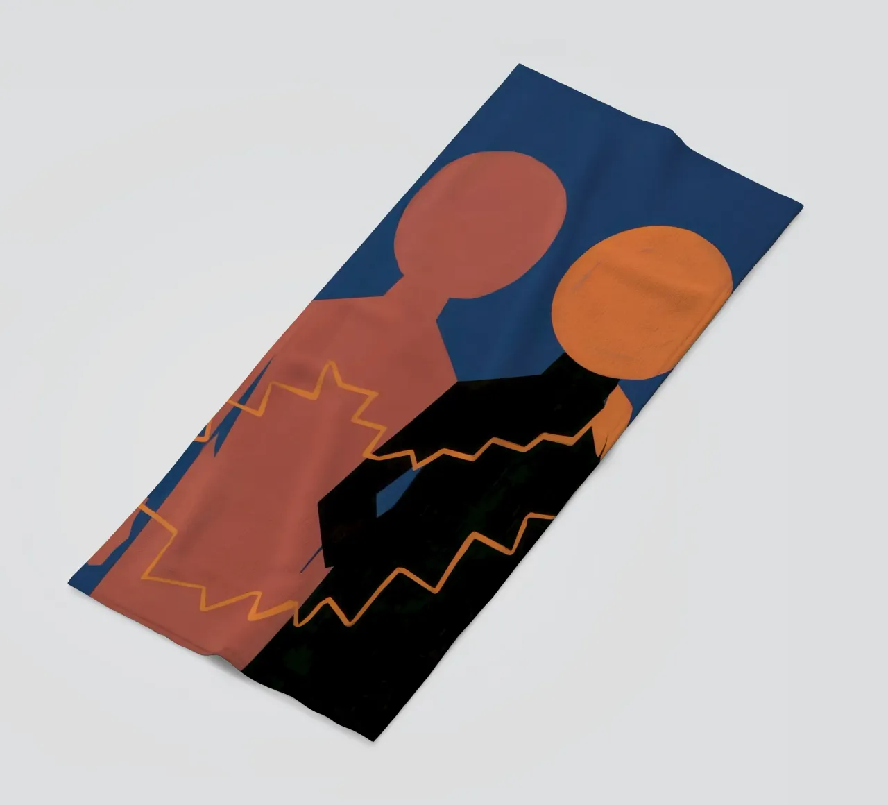Connected Silhouette Spirit beach towel by Monuments Fire