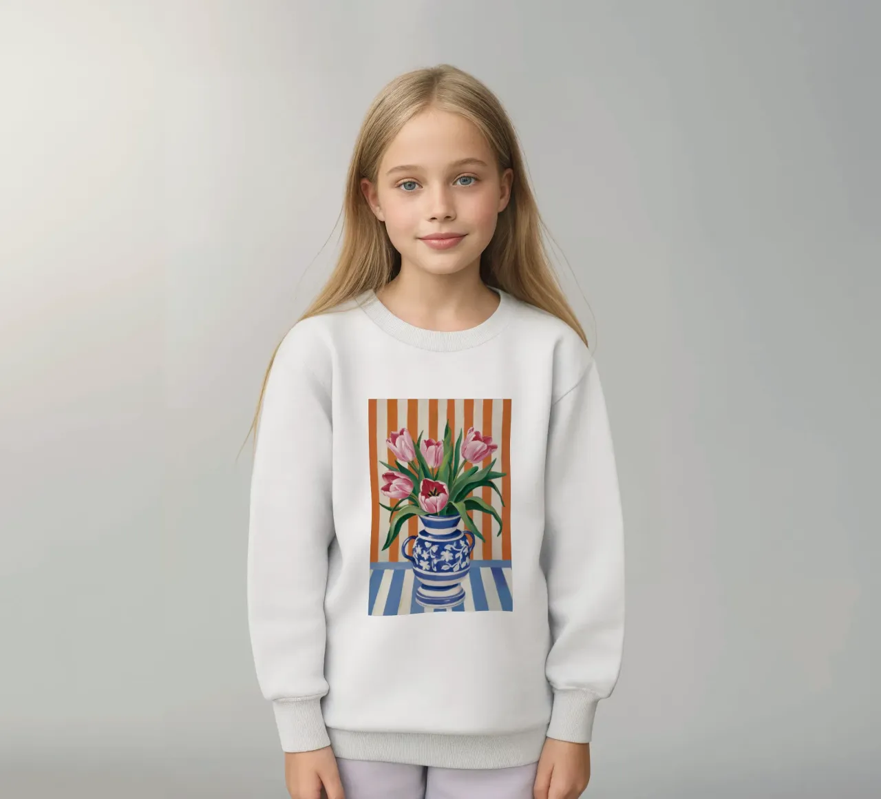 Tulipe en porcelaine Grace sweat enfant de Dream Gesso