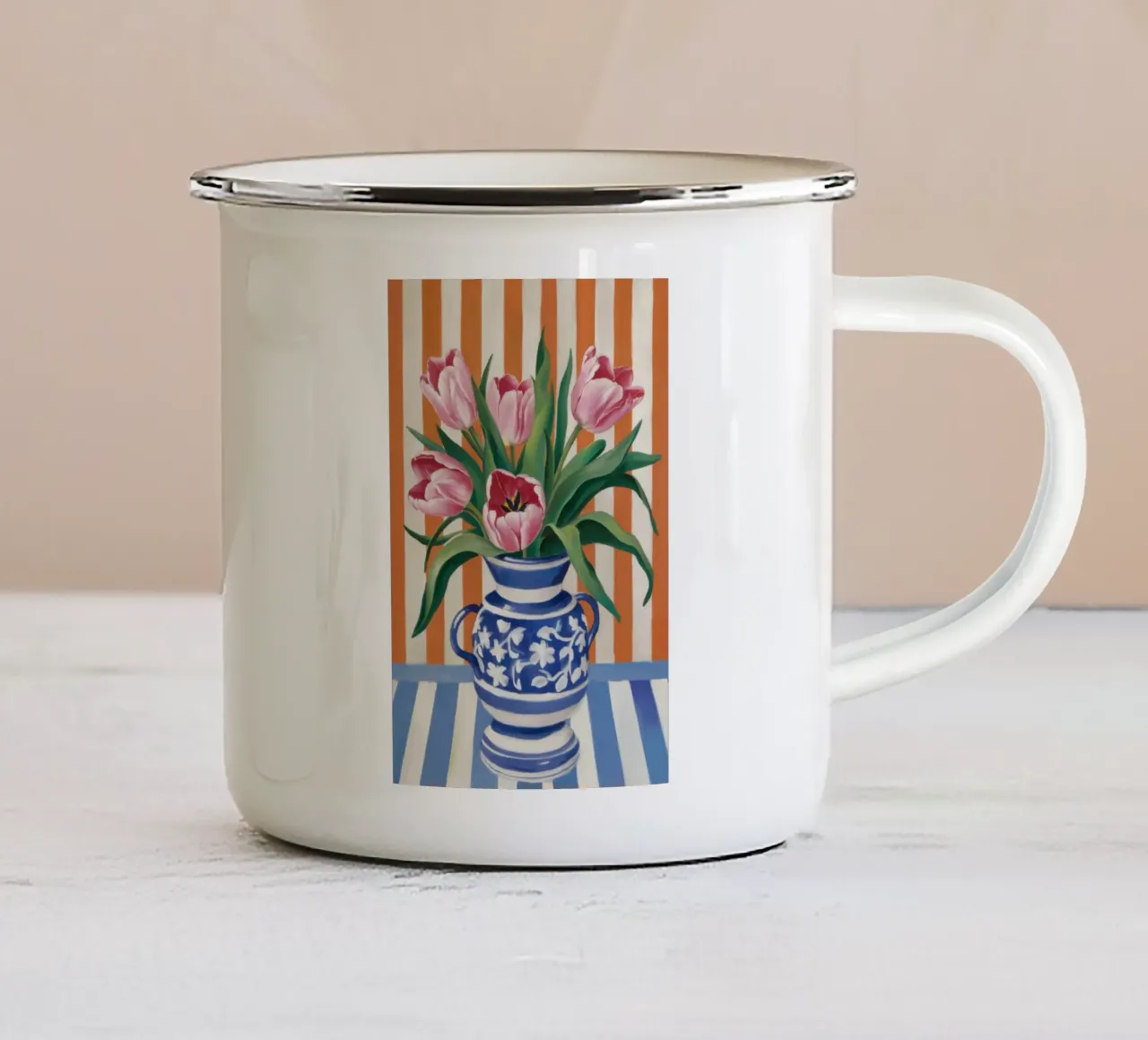 Tulipano di porcellana Grace tazza in smalto da Dream Gesso