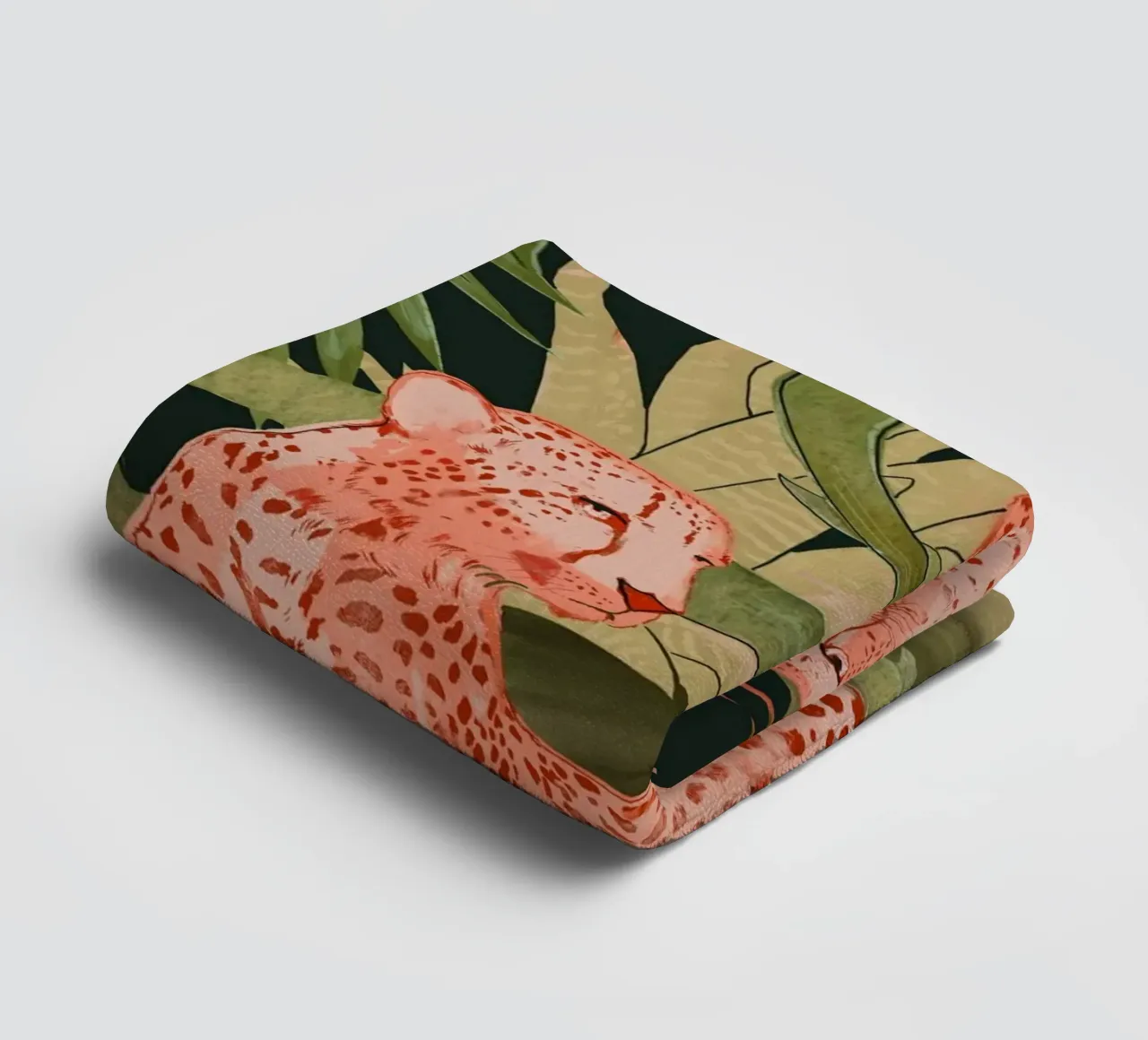 Tropische Geparden Handtuch von ThingDesign