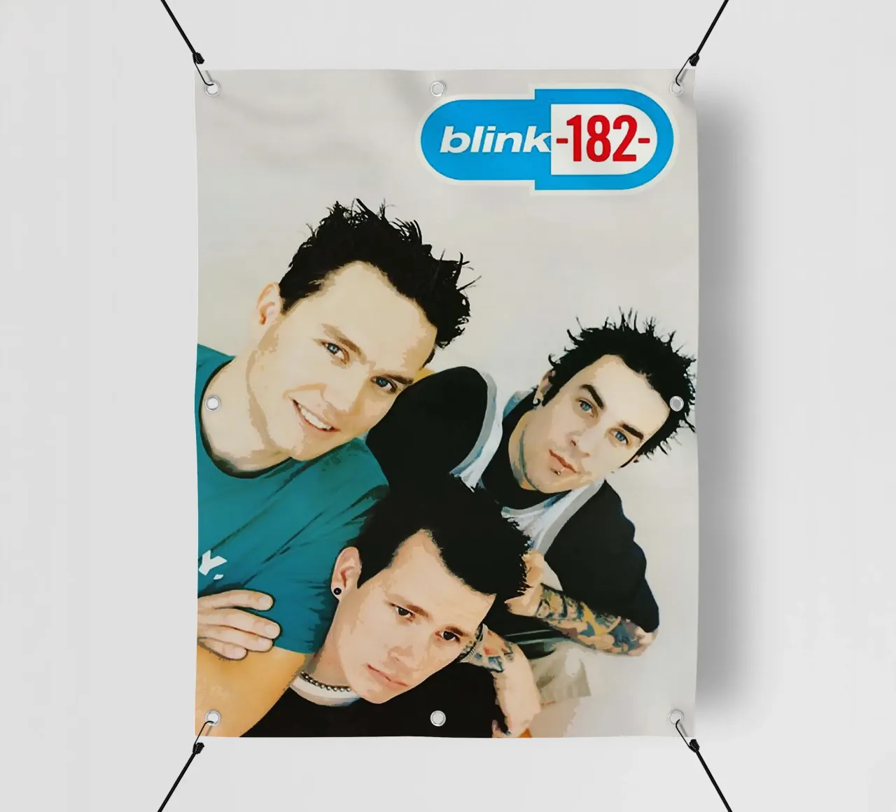 Le groupe Blink-182 bâche pvc de vanhesling