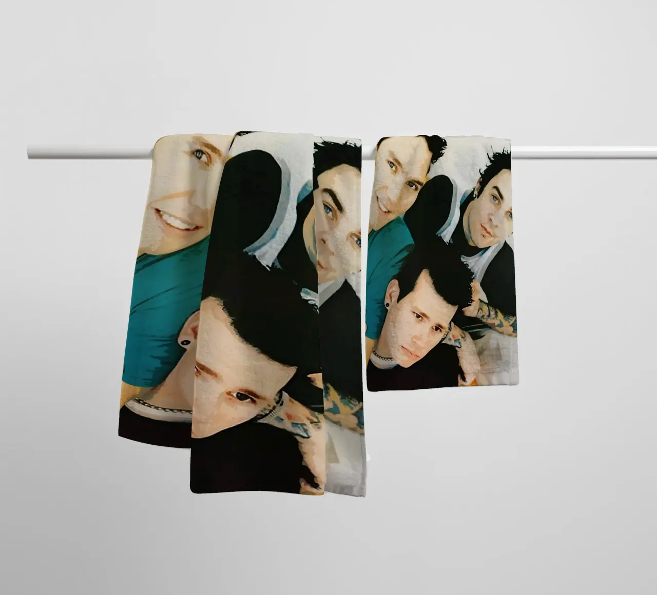 Le groupe Blink-182 serviette de bain de vanhesling