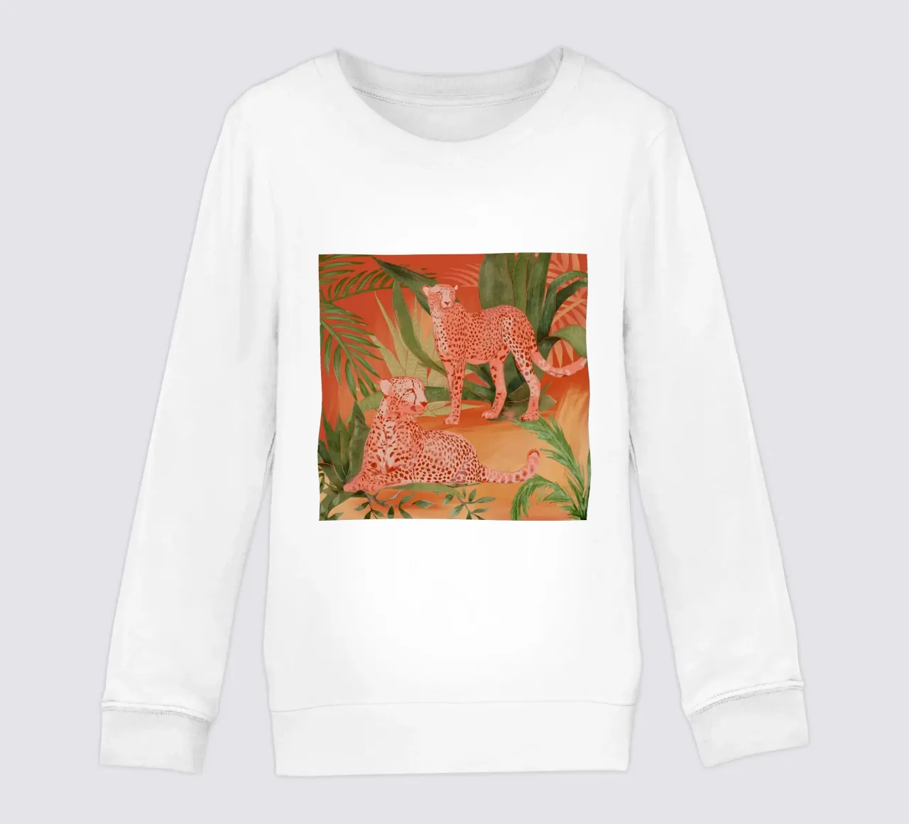 Ghepardi tropicali 2 felpa bambino da ThingDesign