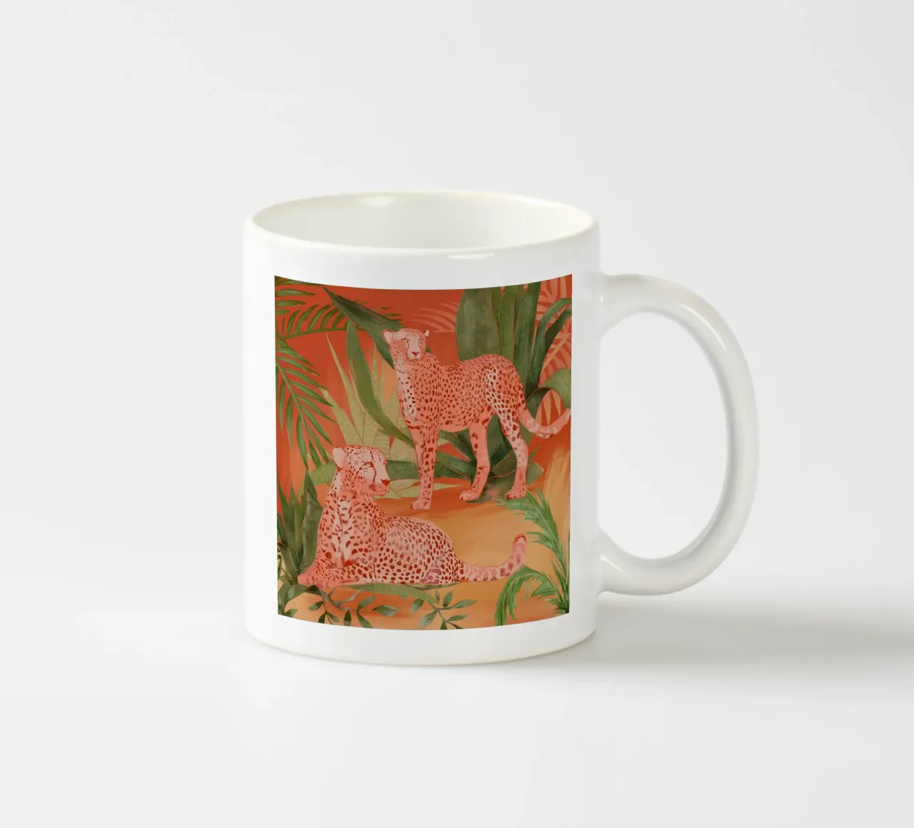 Ghepardi tropicali 2 tazza in ceramica da ThingDesign