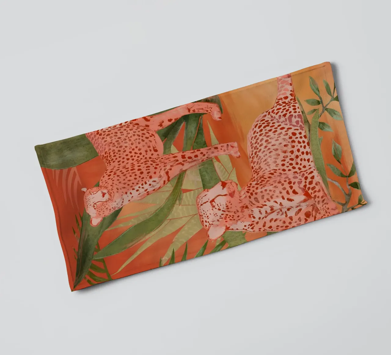 Ghepardi tropicali 2 asciugamano da bagno da ThingDesign