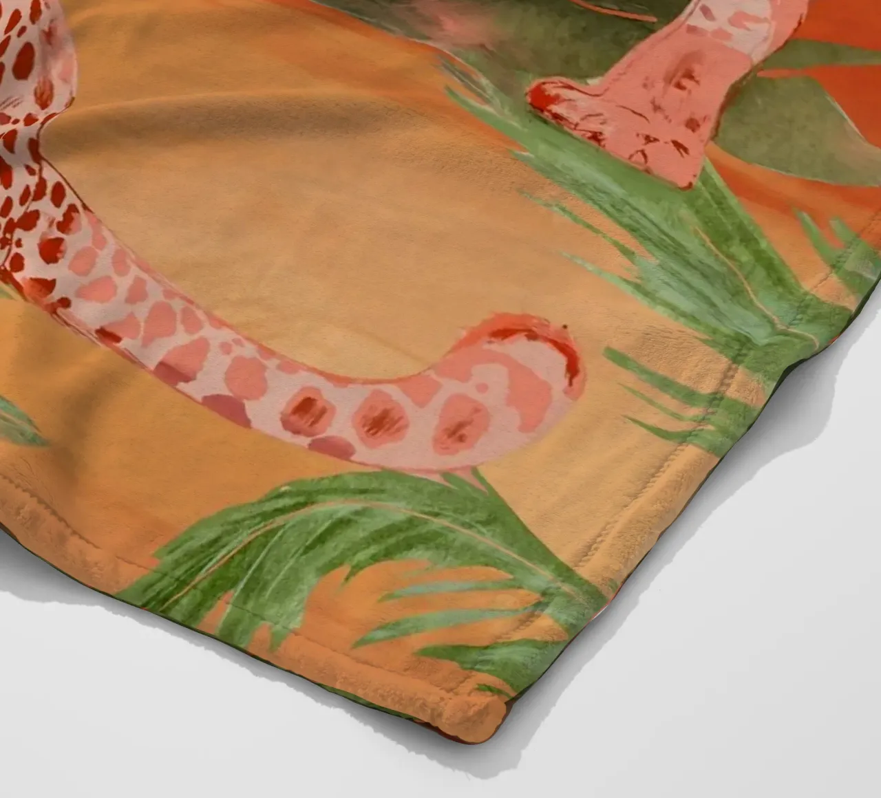 Ghepardi tropicali 2 coperta in pile da ThingDesign