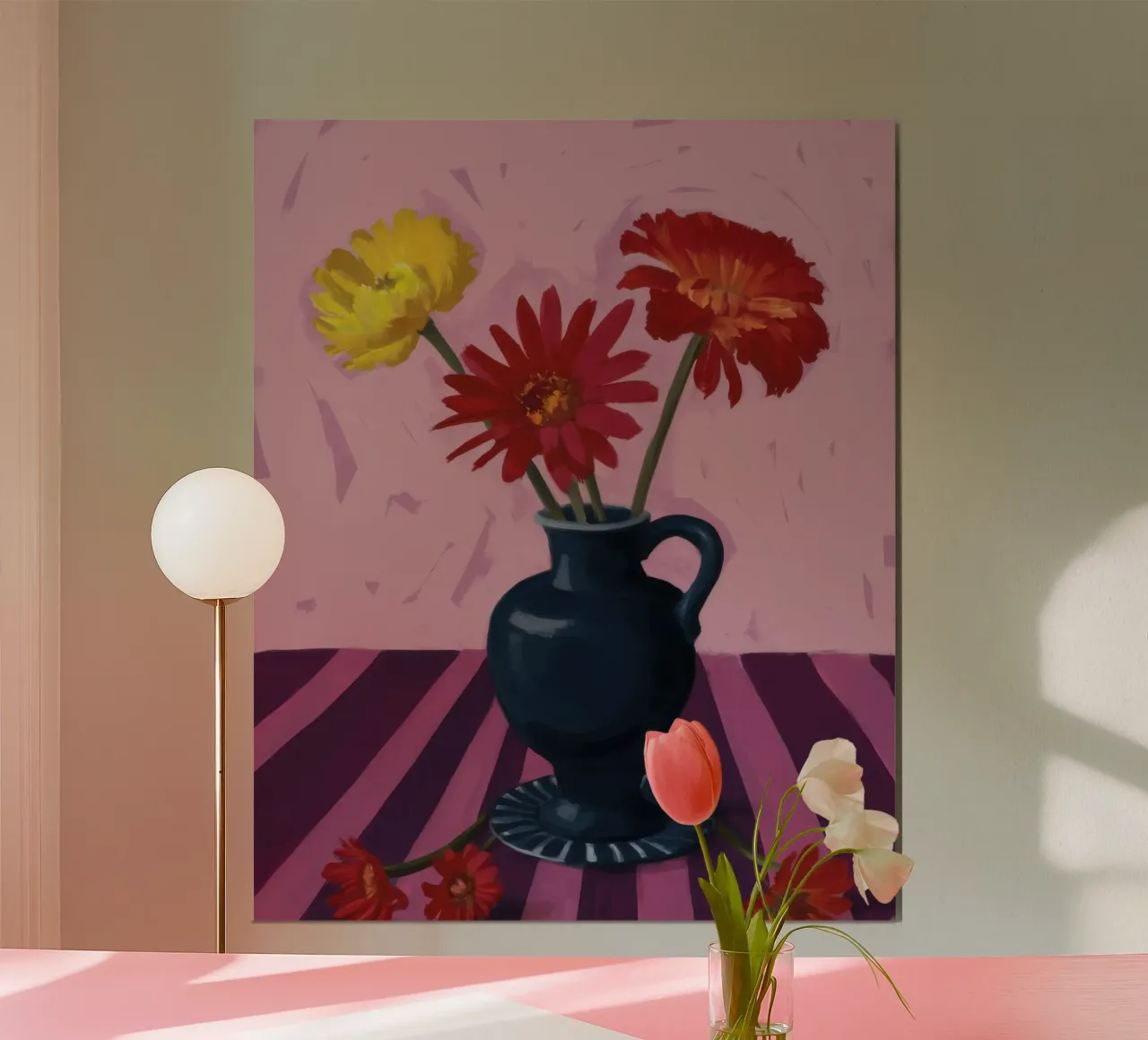 Fiori indaco cremisi carta hahnemühle da Dream Gesso