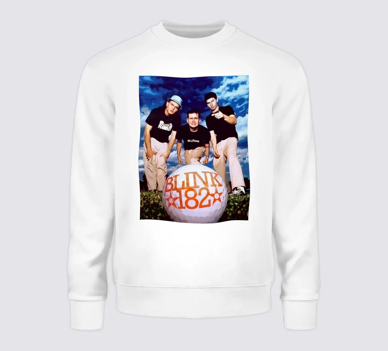 Le groupe Blink-182 sweat de vanhesling