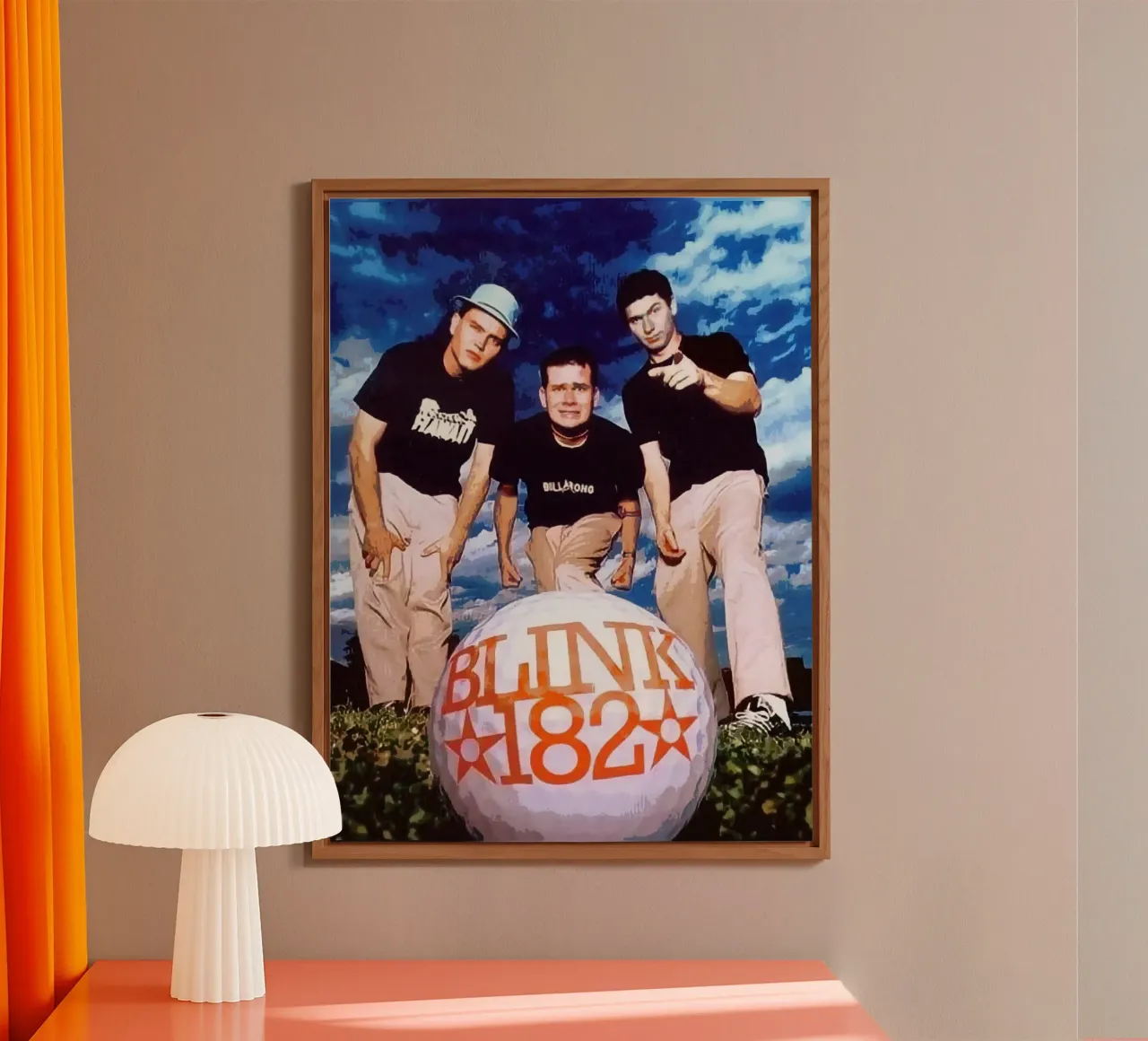 Le groupe Blink-182 alu dibond de vanhesling
