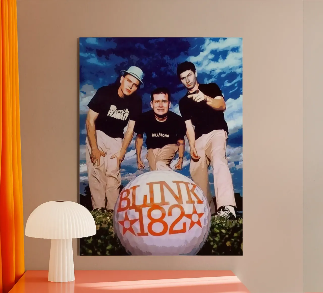 Le groupe Blink-182 alu dibond de vanhesling