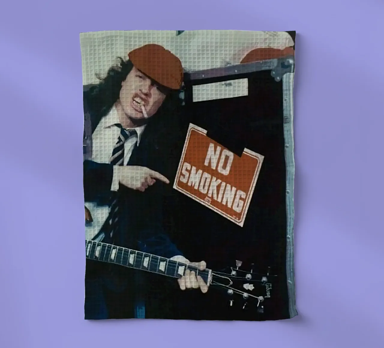 Angus Young ac/dc canovaccio da cucina da vanhesling