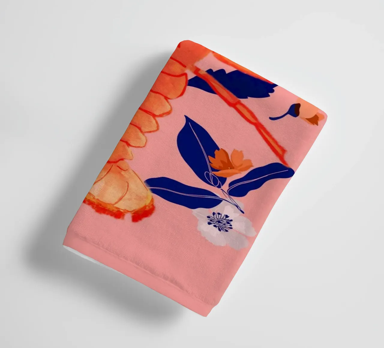 Hummer mit Blumen 2 Handtuch von ThingDesign