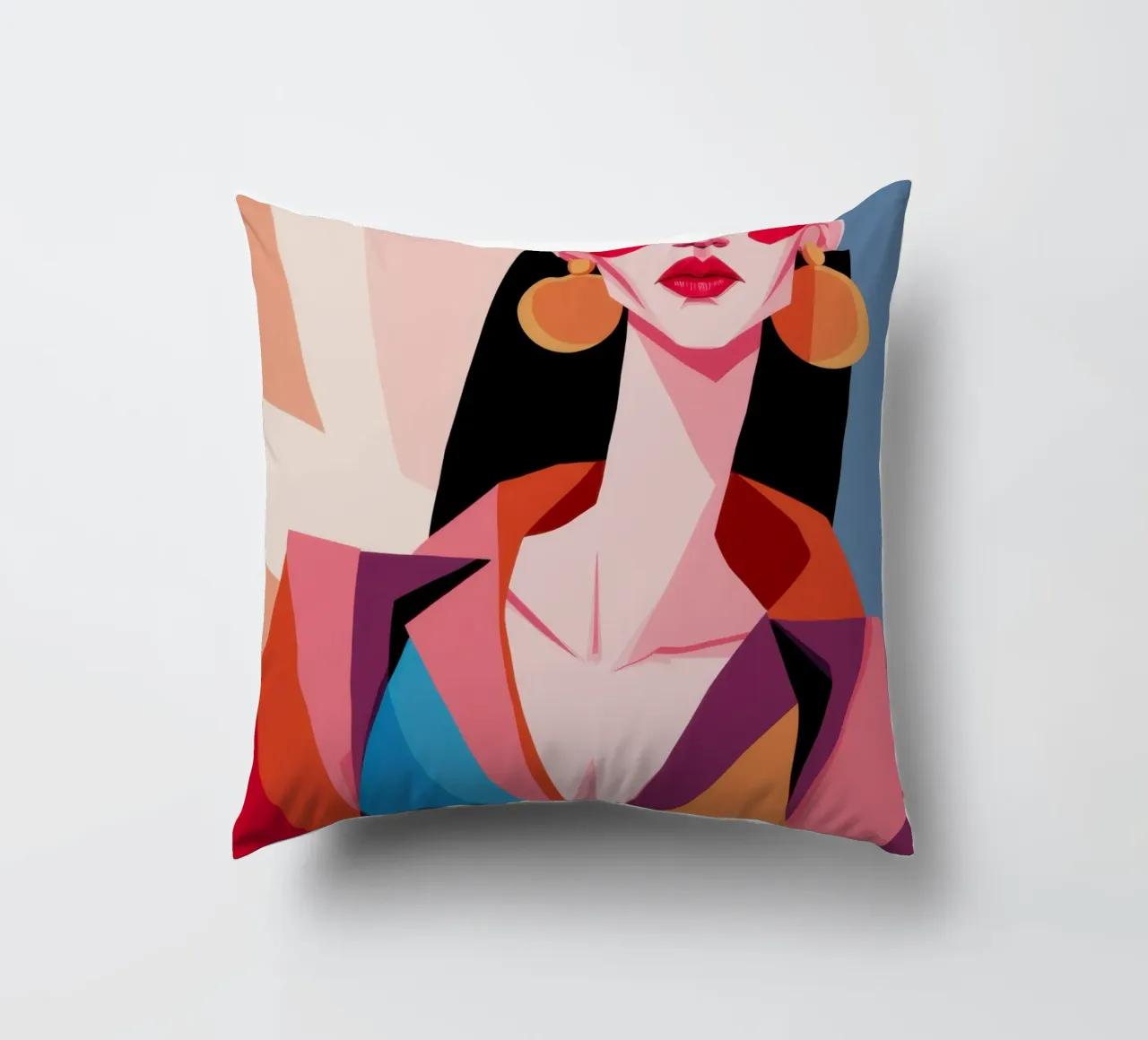 Sguardo di bellezza geometrico cuscino da Dream Gesso