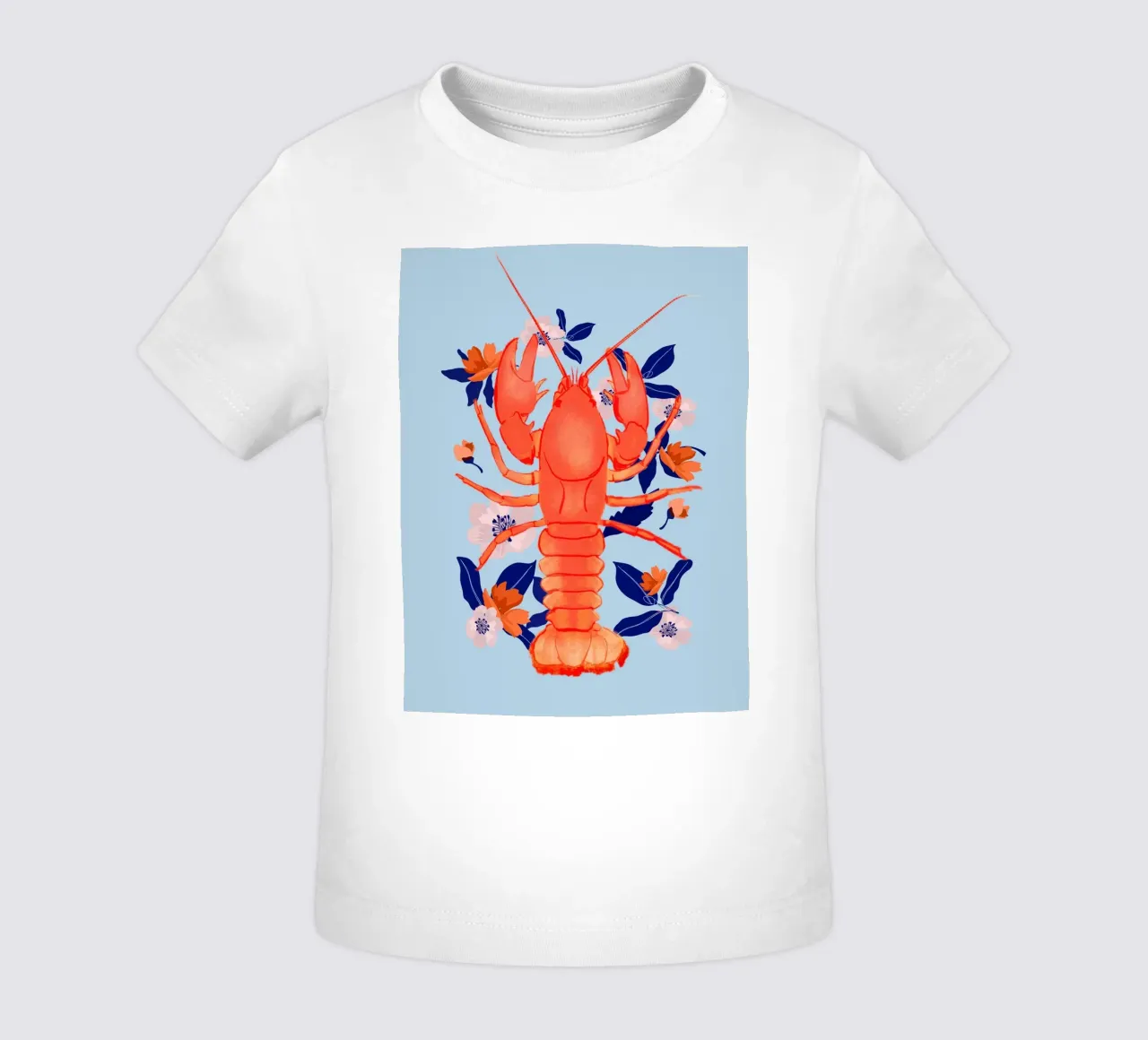 Hummer mit Blumen 4 Baby T-Shirt von ThingDesign