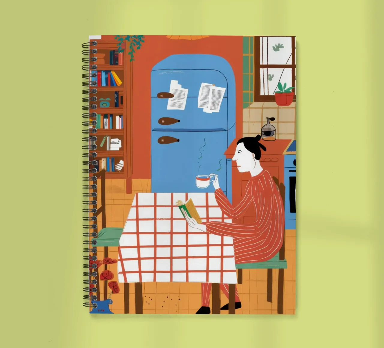 Kitchen Reading Nook spiral notebook by Monuments Fire