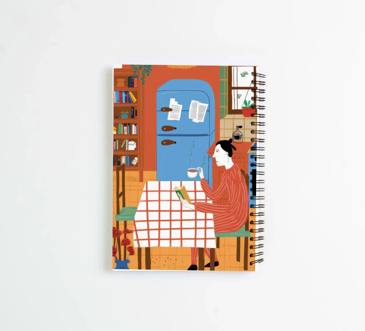 Kitchen Reading Nook spiral notebook by Monuments Fire