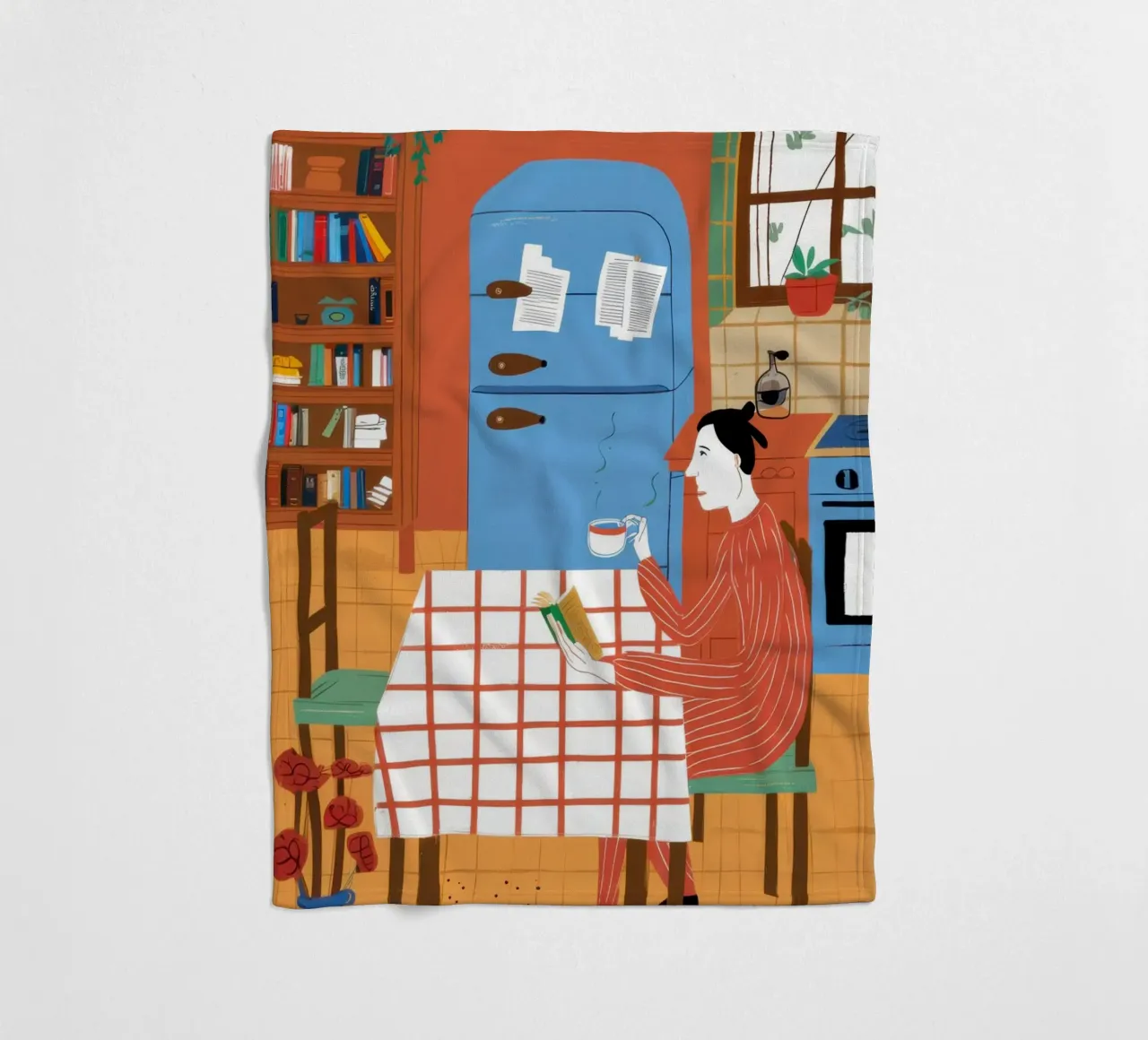 Kitchen Reading Nook fleece blanket by Monuments Fire