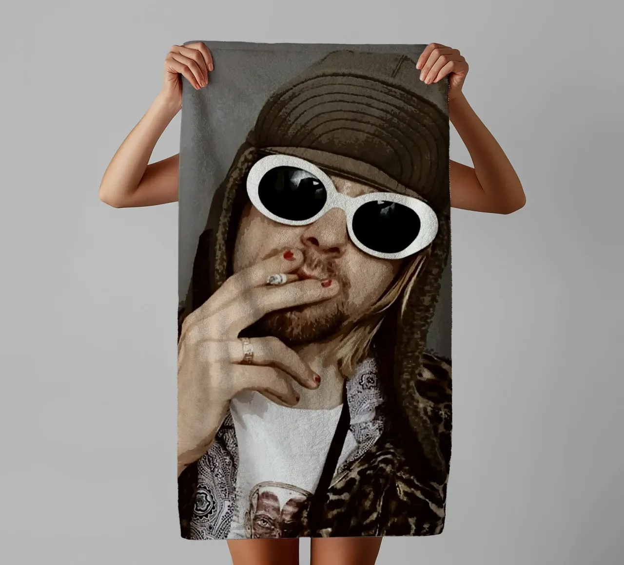 kurt cobain asciugamano da bagno da vanhesling