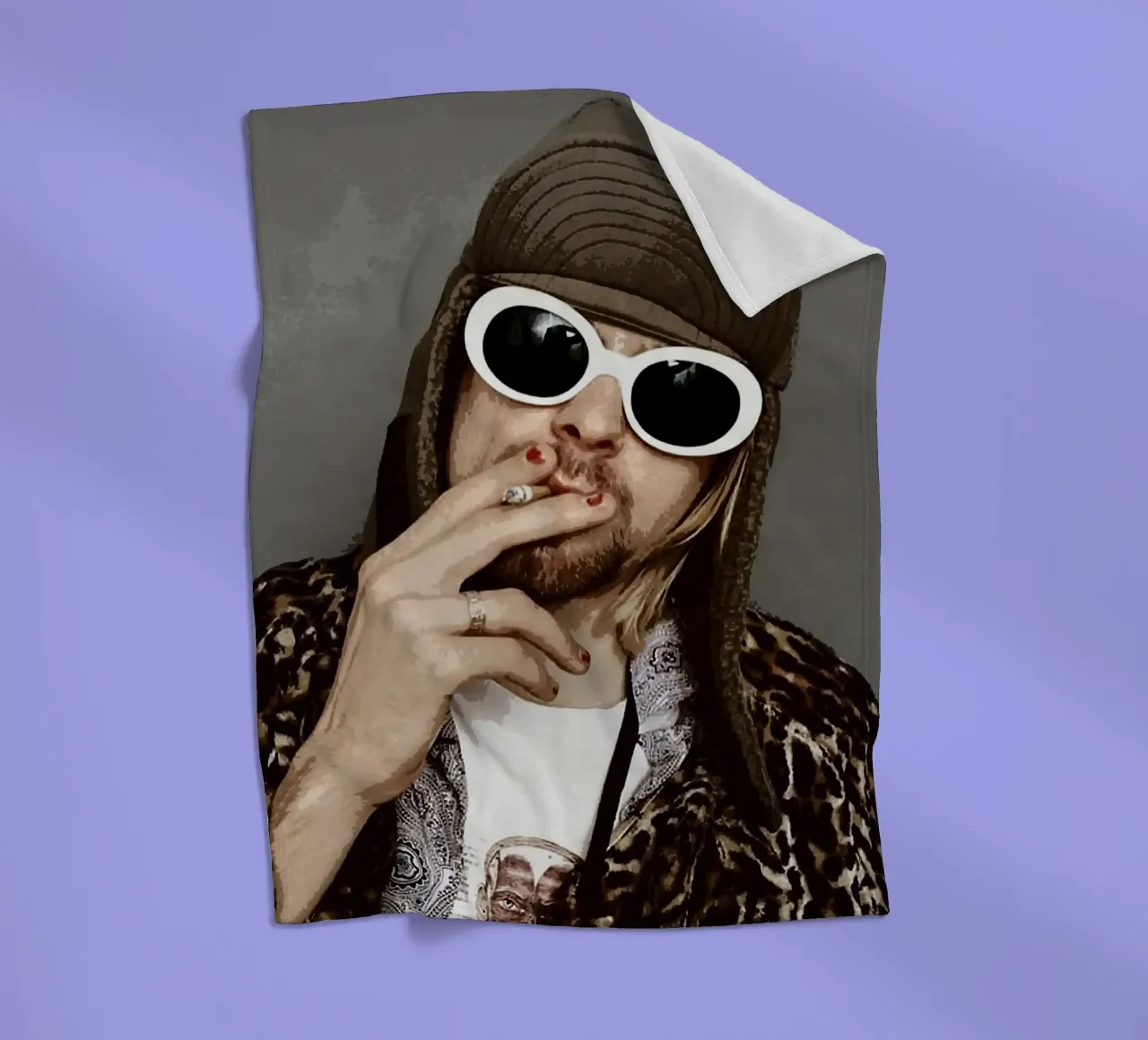 kurt cobain coperta in pile da vanhesling