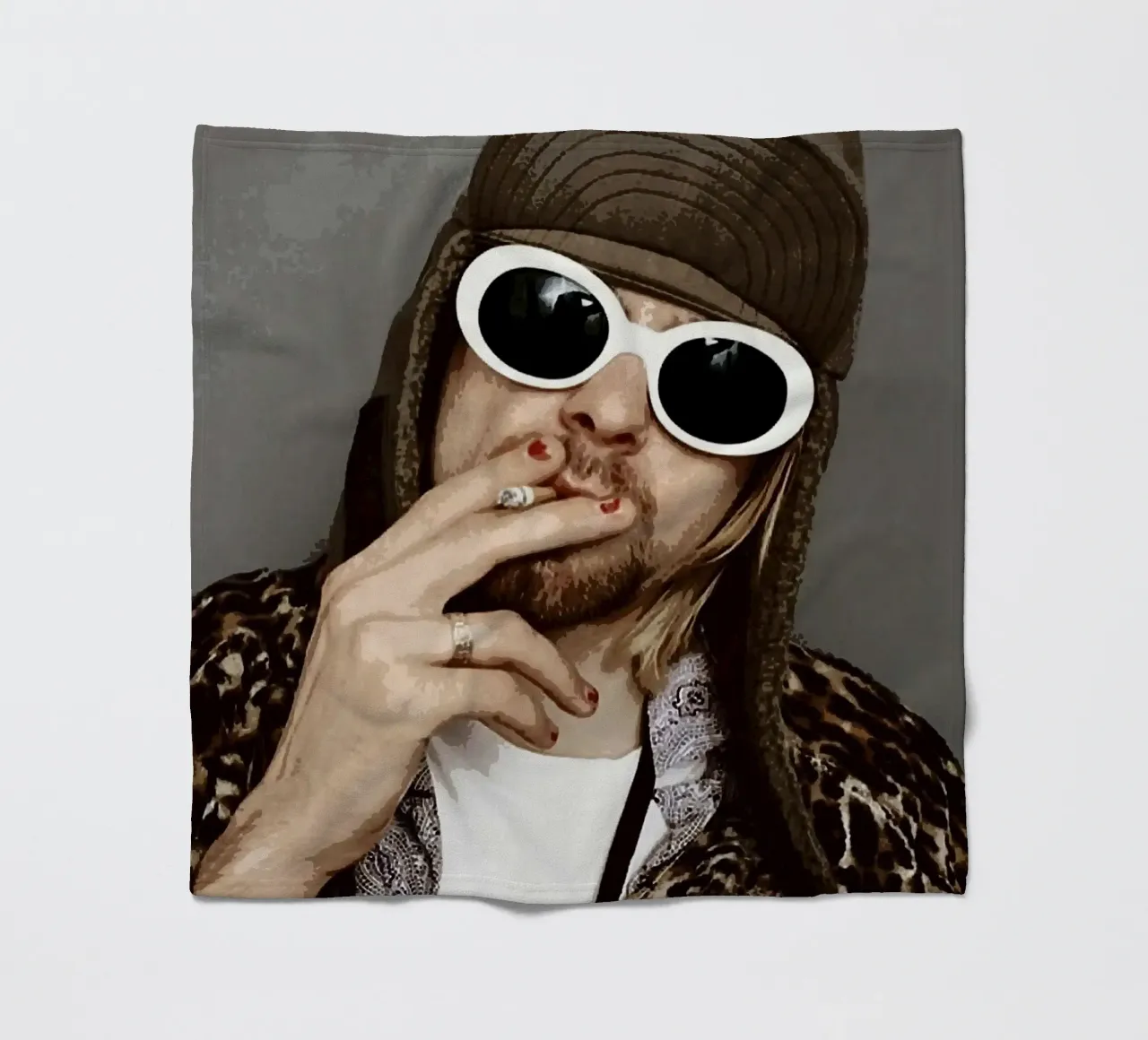 kurt cobain coperta in pile da vanhesling