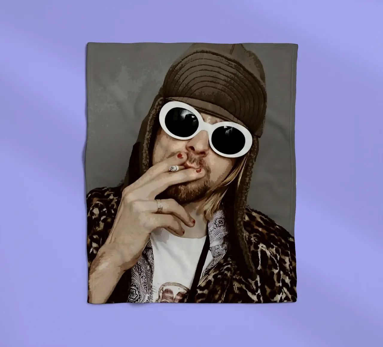 kurt cobain coperta in pile da vanhesling